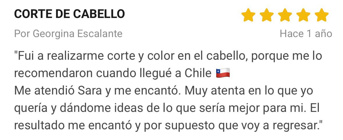 Reseña de clienta: Corte de cabello y color, muy contenta con el resultado